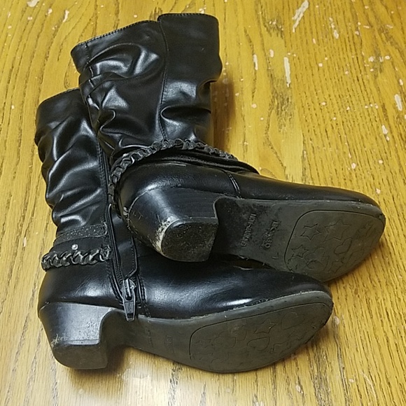 Girls fancy black boots - Picture 3 of 3